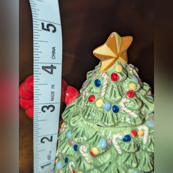 Christopher Radko Traditions Holidays Christmas Sugar Box and Creamer Tree - Picture 11 of 12